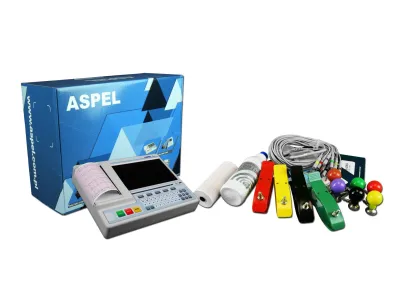Aparat EKG ASPEL Grey ECG v.07.325 – uniwersalny elektrokardiograf 12 kanałów dla gabinetu i pracowni