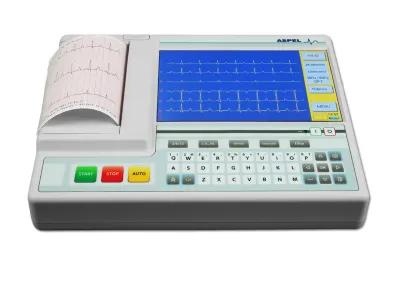 Aparat EKG ASPEL Grey ECG v.07.325 – uniwersalny elektrokardiograf 12 kanałów dla gabinetu i pracowni