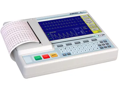 ASPEL AsCARD Grey 07.305P - aparat EKG z pulsoksymetrem - ekg24.pl -