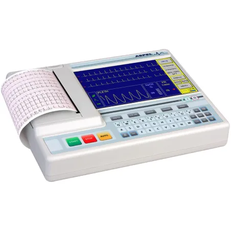 ASPEL AsCARD Grey 07.305P - aparat EKG z pulsoksymetrem - ekg24.pl -