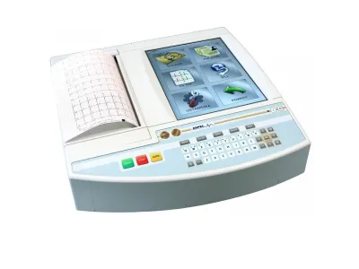 Aparat EKG ASPEL na szeroki papier 210 mm | AsCARD Gold3 | ekg24.pl