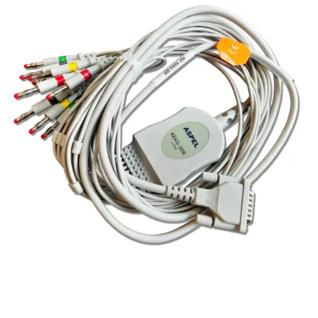 Kabel pacjenta do EKG – kompatybilny z aparatami ASPEL (banan 4 mm)