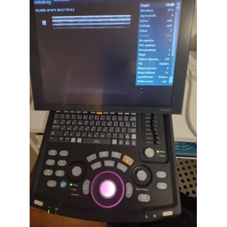 Mindray DP-10 z głowicą 75L38EB – używany ultrasonograf w bardzo dobrym stanie | 6000 zł