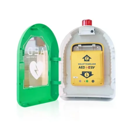 Zestaw AED: Defibrylator Amoul i3 + szafka z alarmem | EKG24.pl