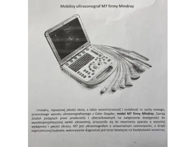 USG MINDRAY M7 - używany - cena 39 000 zł